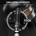 lampe torche tactique led vert noir résistante chocs lumière intense alliage aluminium camping