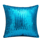 housse coussin paillettes argentées moderne 38x38cm decoration salon lit voiture polyester
