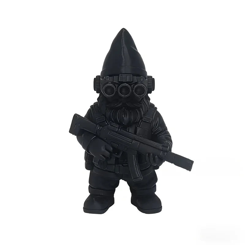 statuette lutteur noir mat moderne intérieur extérieur sans électricité