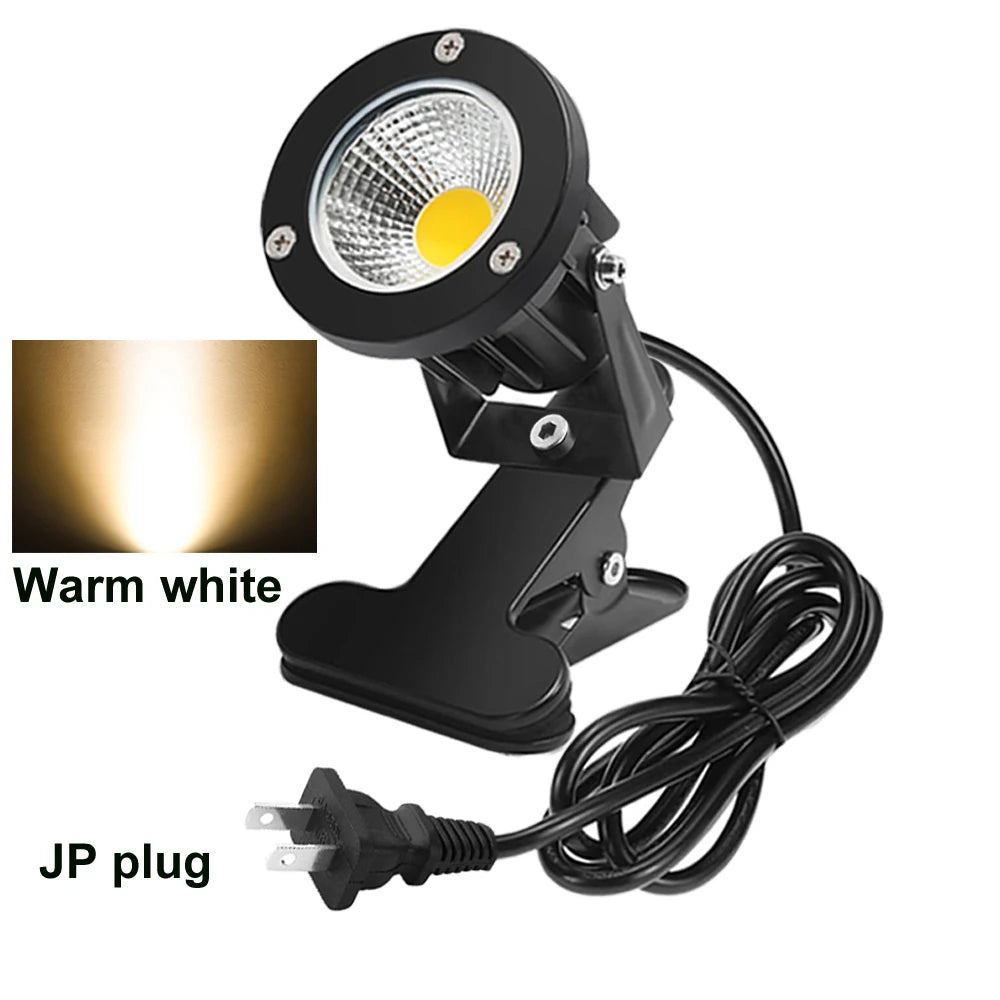 projecteur led noir moderne pinces 3000k us plug 6.6ft cable