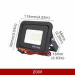 projecteur led 12v noir moderne ip66 20w 30w 50w 100w clips alu 50000h
