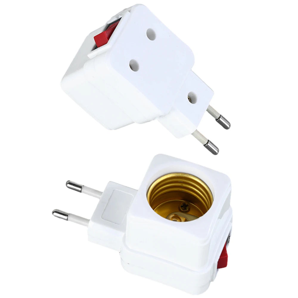 prise électrique douille E27 moderne blanc doré fixations vis pratique facile