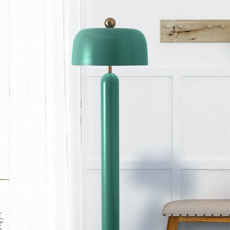 Vue rapprochée de l'abat-jour champignon vert