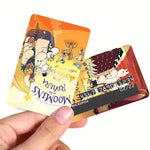 autocollants dessin animé moomins riviera carte bancaire réutilisable waterproof orange illustration classique