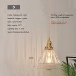lampe suspendue transparente vintage ampoule E27 câble torsadé motifs géométriques chambre salon étude