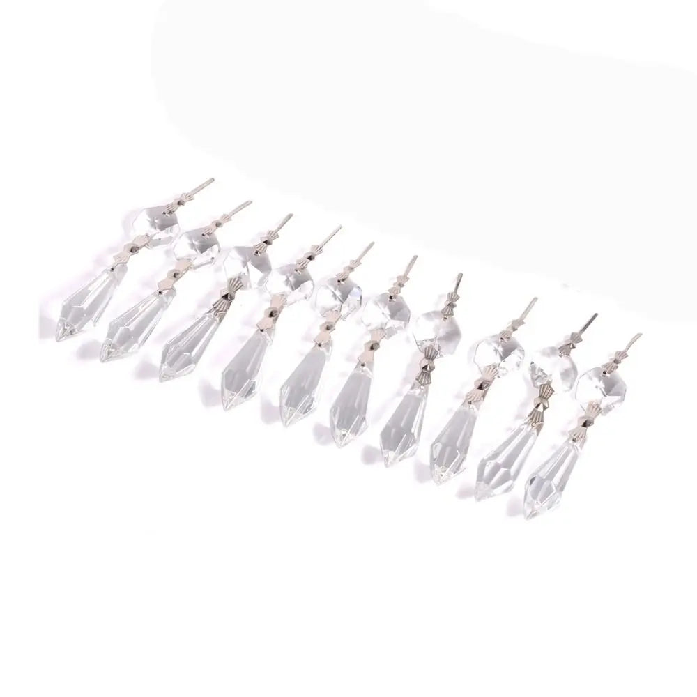 boucles d'oreilles violet clair cristal faceté classique oreillettes