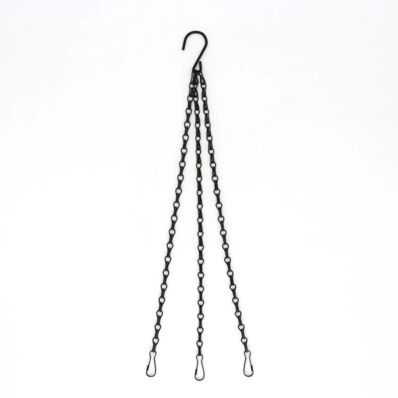 panier suspendu vintage noir beige rose chaines métalliques crochets