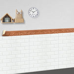 ruban decoratif adhesif 3d ornements floraux blanc doré gris beige 10m roll classic decoration