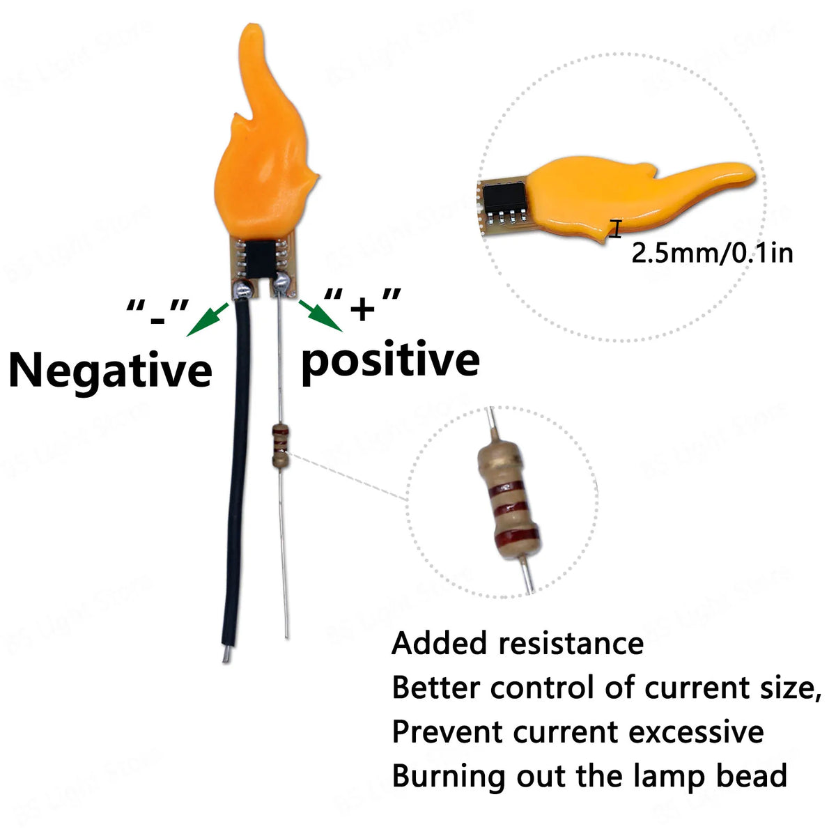 lampe led flamme effet feu décoration anniversaire diodes festives autoéclairantes résistances filaires édison imitation
