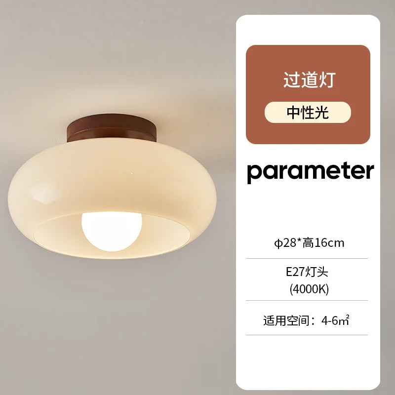 lampe moderne marron clair minimaliste éclairage quotidien bois verre ampoules led autonome