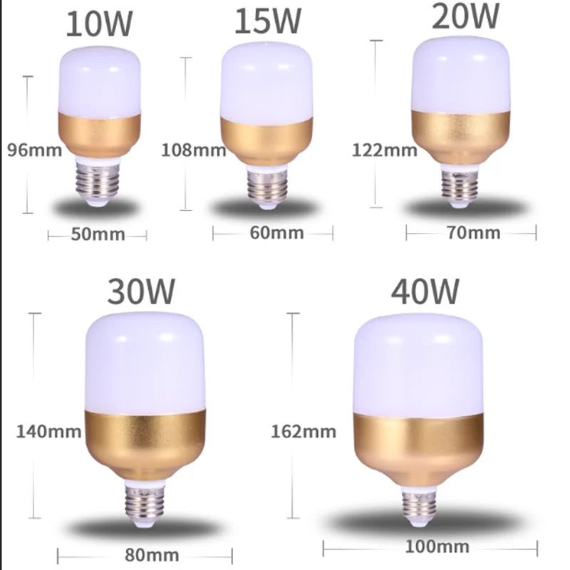 ampoules led e27 blanc doré moderne 30000h 2000lm 5500k 7000k UFO forme