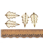 connecteurs métal doré feuilles branches décoration artisanale scrapbooking bijouterie 21 78mm