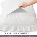 coussin blanc ruché classique enveloppe 100 polyester 50x66 50x75 opacité