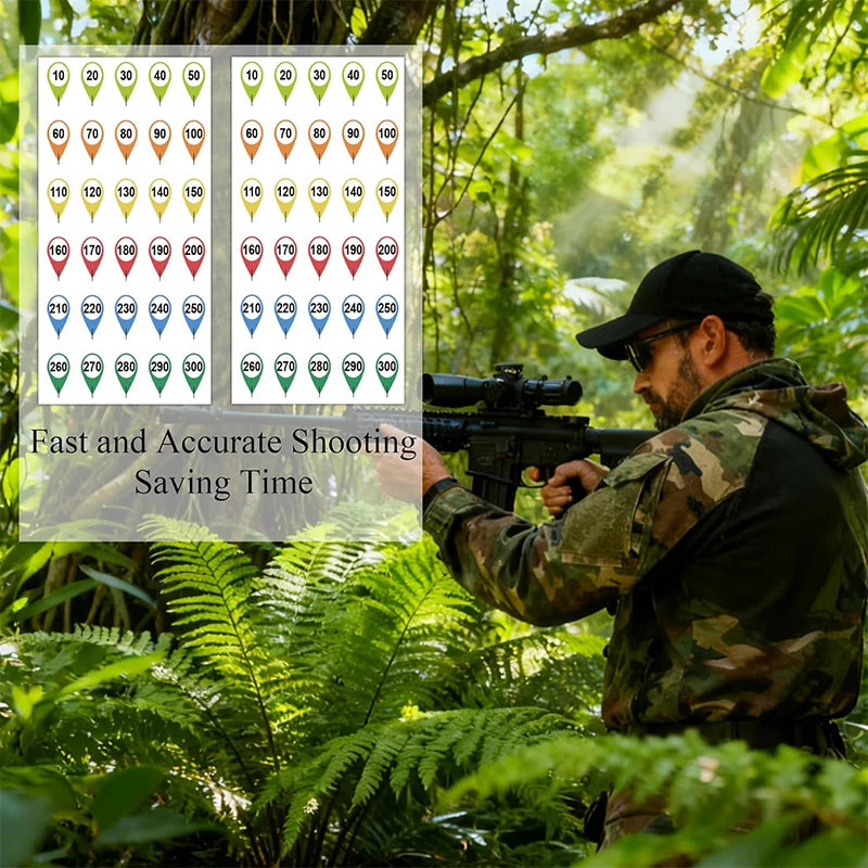 marqueurs cible adhésifs coniques précision chasse cible verte rouge bleue orangée jaune