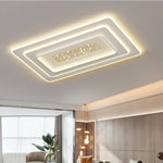 plafonnier led moderne blanc doré minimaliste éclairage cuisine chambre salon