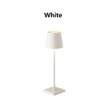 veilleuse sans fil lampe table rechargeable tactile blanc doré moderne