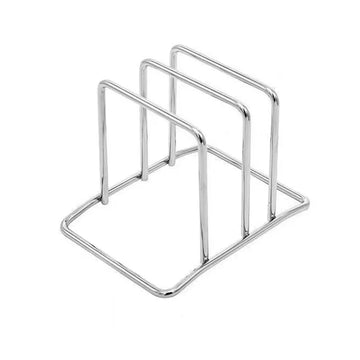 porte plaques acier inoxydable argenté moderne stable cuisine lisse brillant sans bpa résistant rouille
