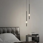 suspension lumineuse moderne motif géométrique noir acier inoxydable led 6000k 4000k 3000k
