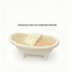 accessoires maison poupée fonte miniature toilettes baignoire 12 décoration chambre maison