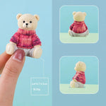 figurine résine ours peluche moderne détaillée couleur multiple décoration jardin anniversaire accessoire diy