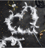 décoration mariage anniversaire couronne plumes blanc rose élégante occasion fête enfants