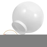 abat jour luminaire blanc lisse opaque classique décoration extérieure globe lampadaire fixations multiples