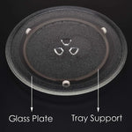 assiettes verre transparent modernes anneaux broder marron clair traditionnels