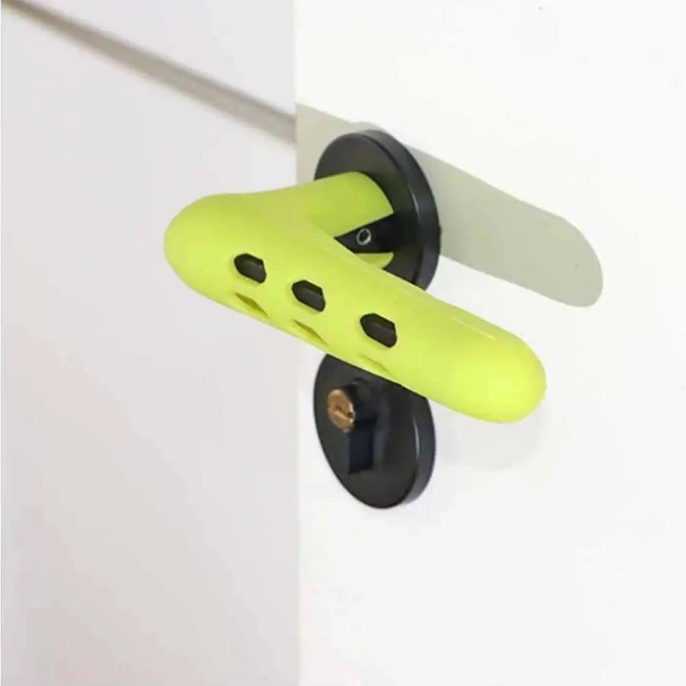 protège pommeau porte adhésif perforé gris vert marron blanc moderne