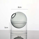 vases verre transparent modernes couleurs orange bleu rose minimalistes