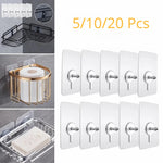 porte savon adhésif transparent moderne minimaliste fixations adhésives vis fixation auto collant PVC