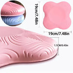 coussin yoga bleu clair rayures modernes antidérapant tpe doux rebond lent support genou coude
