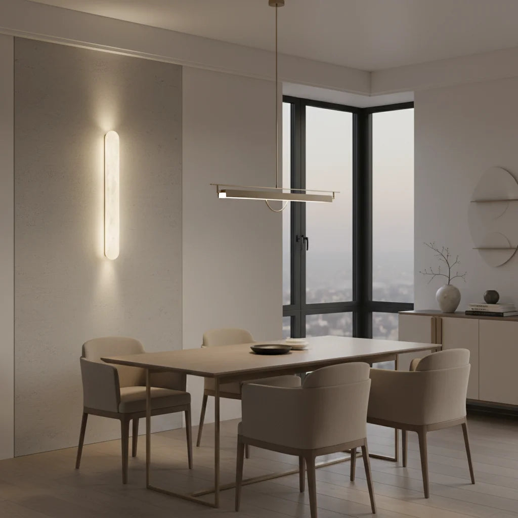 applique murale moderne marbre blanc doré salon chambre coucher led 60cm