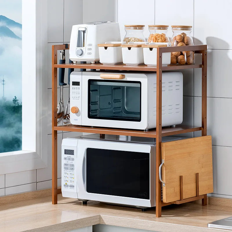 meuble rangement micro ondes bois naturel minimaliste blanc boîtes rangement surface lisse