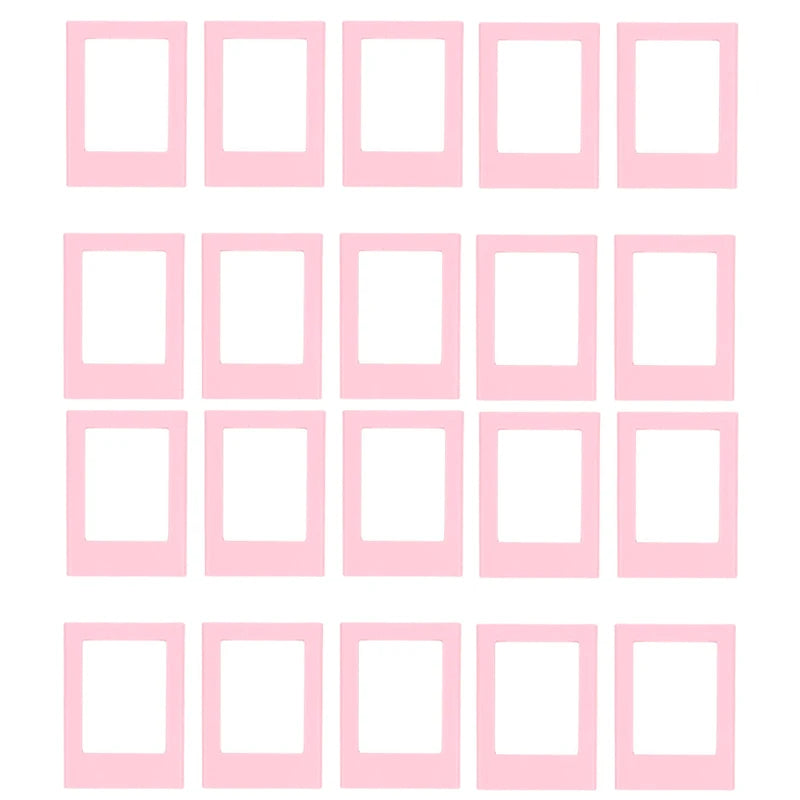 cadres photo aimants couleurs violet rose bleu moderne minimaliste cartes postales