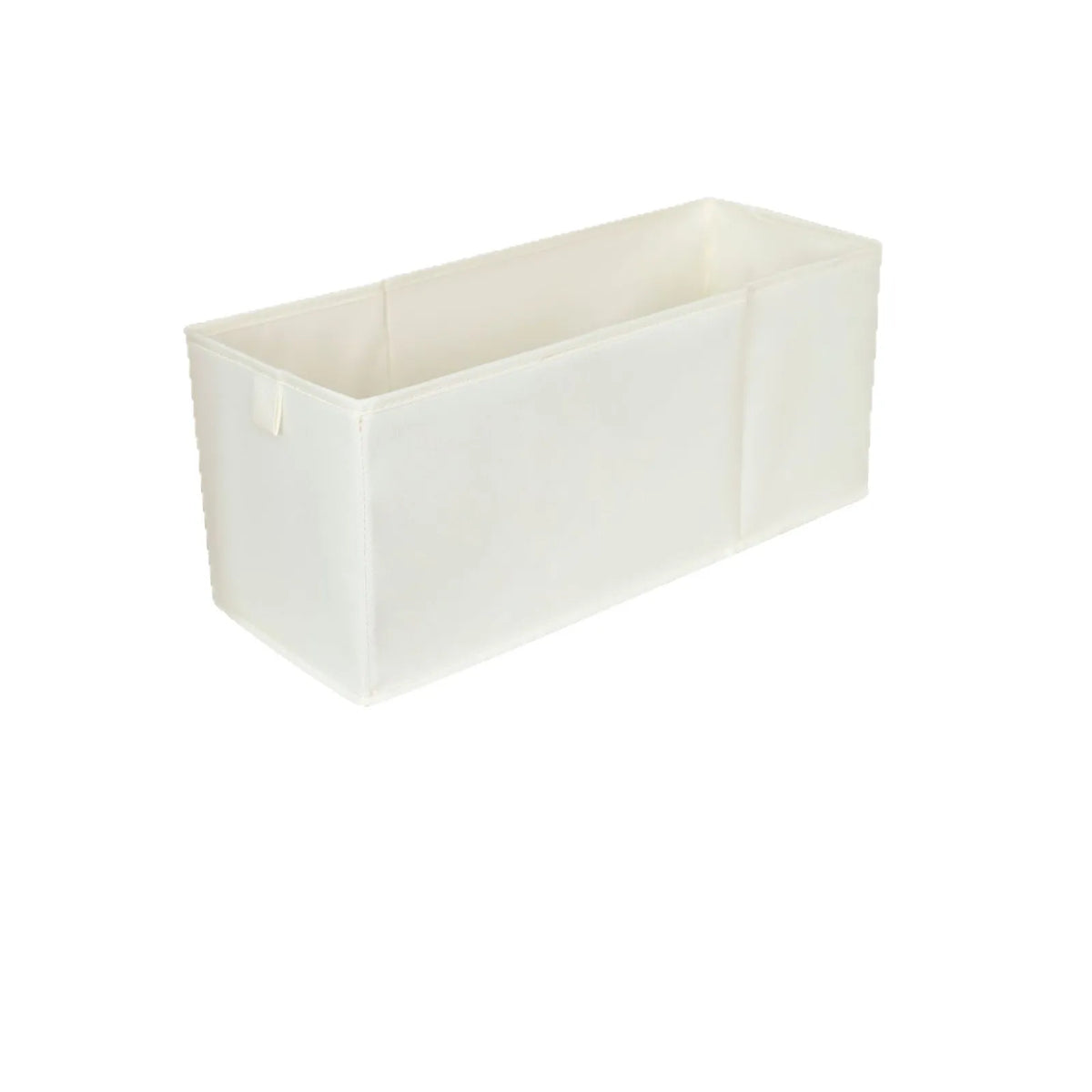 boîtes rangement tissu beige moderne opaques étroites longues sous lit chambre salon buanderie