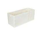 boîtes rangement tissu beige moderne opaques étroites longues sous lit chambre salon buanderie