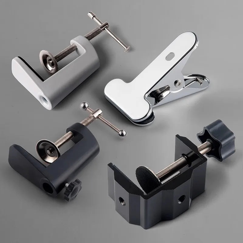 pinces modernes fer aluminium couleurs noir blanc gris fixations certifiées ROHS matériaux ABS