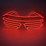 lunettes lumineuses multicolores stripes horizontales moderne occasion fête Halloween Nouvel An discothèque