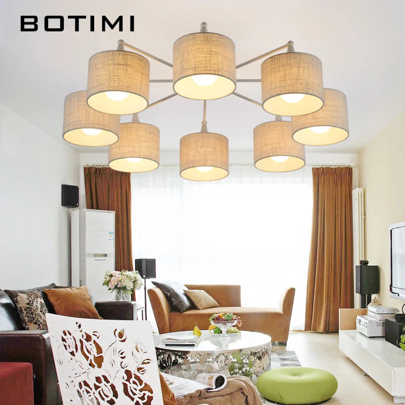 lampe suspendue moderne toile lin blanc noir beige opacité montage encastré led flux lumineux