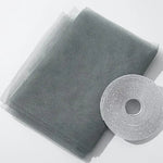 filet anti moustiques auto adhésif velcro trois portes polyester bleu gris moderne protection maison