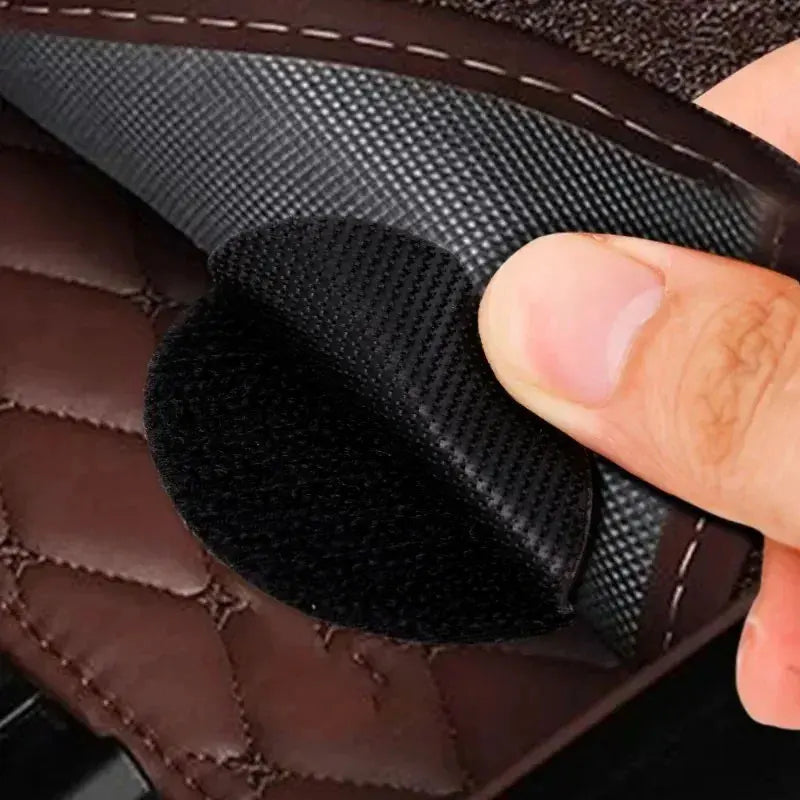 rubans velcro autoadhésifs noirs texturés hexagonaux modernes 10 20 30 paires fixations tapis sols