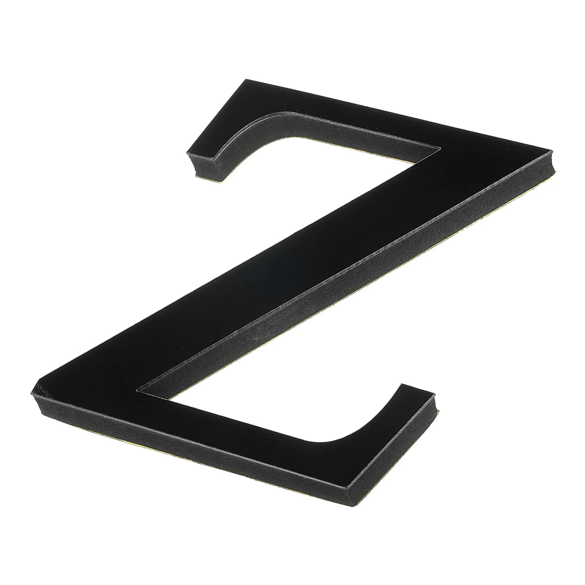 sticker lettre 3d alphabet noir adhésif mur decor classique maison festive 10cm