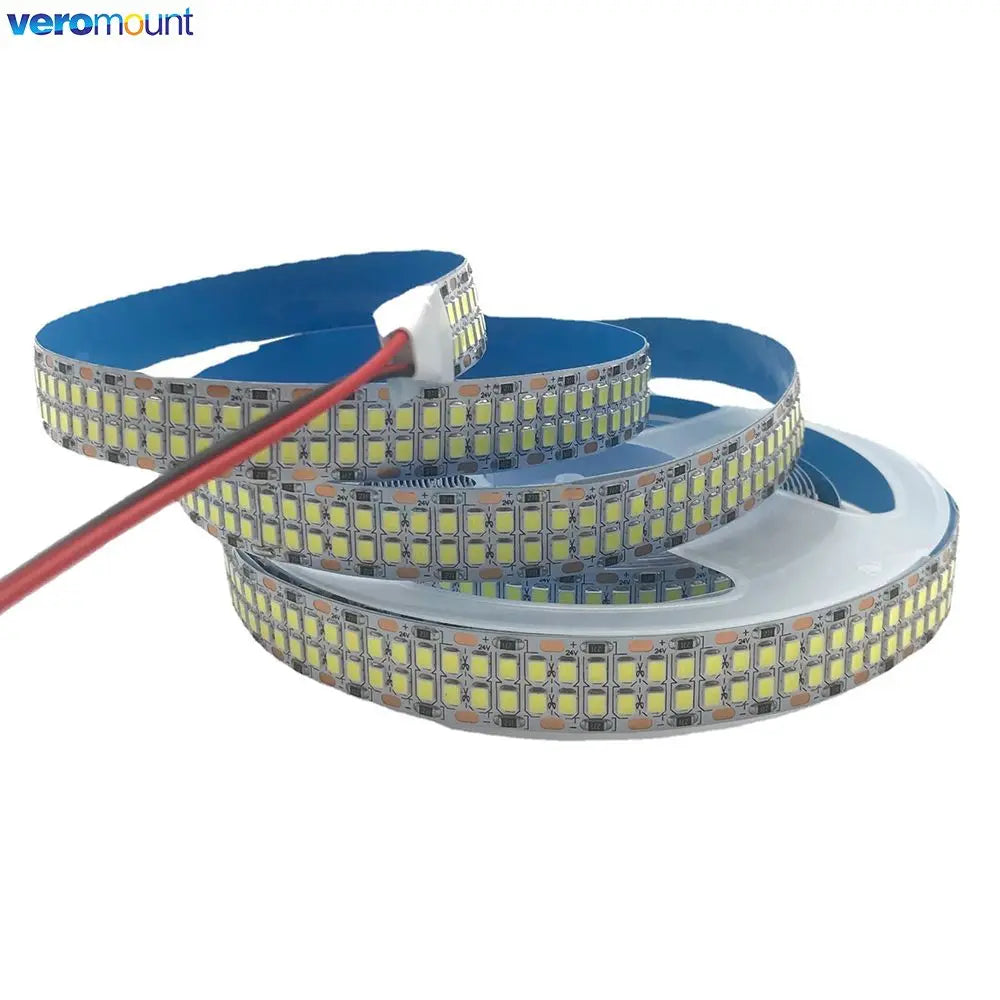 ruban led flexible smd 2835 blanc neutre moderne 480 diodes mètre 12v 24v dc