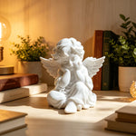 statue ange blanc sculpture détaillée décoration intérieure souvenir mariage ornement anniversaire nouvelle année