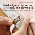 clips fixation draps tapis lit gris blanc rose beige noir texturés alligator minimaliste utilitaire