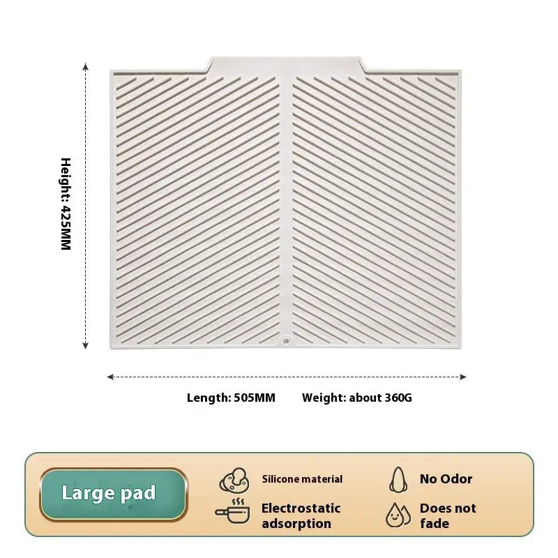 pad protection table silicone vert clair beige moderne clips diagonal