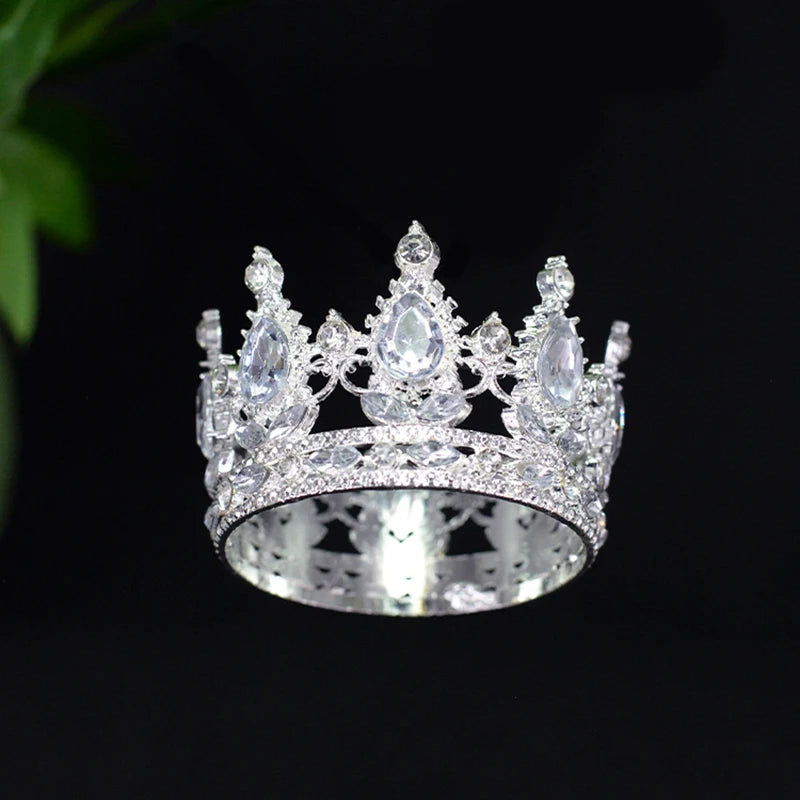 couronne or transparente strass diamants princière adhésif décoration gâteau anniversaire festive royal elegance festive