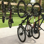 supports vélo mural orange noir rayures diagonales modernes pratiques 10pièces