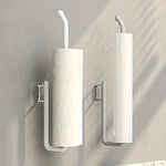 porte serviettes mural adhésif moderne blanc texture marbrée salle bain cuisine support accessoire fixe