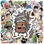 stickers anime studio ghibli personnages dessins animés adhésifs cartoonaufs couleurs variées